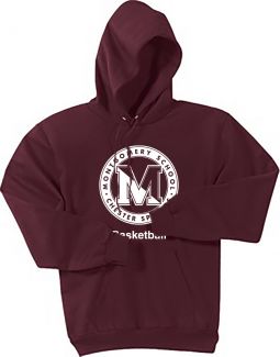 Fleece Hoody, Maroon